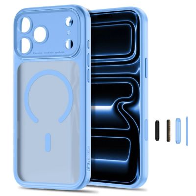 2. Etui Tech-Protect MagPeak MagSafe CC na iPhone 18 Pro / 17 Pro - jasnoniebieskie matowe