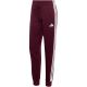 2. Spodnie damskie adidas Essentials 3-Stripes Fleece Slim bordowe KF8321