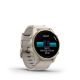 4. Garmin Fenix 8 43mm AMOLED Sapphire Tytan Soft Gold ze skórzanym paskiem Limestone