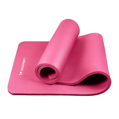 2. Mata do ćwiczeń Wozinsky WNSP-15R 183 x 61 x 1,5 cm gruba mata gimnastyczna do jogi i fitness - różowa