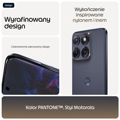 37. Smartfon Motorola Moto Edge 70 Fusion 5G 8/256 GB Silhouette