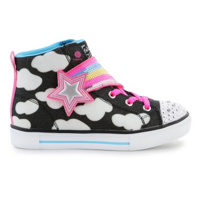 11. Buty Skechers Twinkle Toes: Twinkle Sparks - Shooting Star Jr 314775L-BKMT