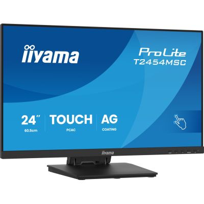 3. monitor dotykowy iiyama ProLite 24" IPS z technologią InCell PCAP (10pkt), z powłoką antyrefleksyjną oraz elastyczną podstawą