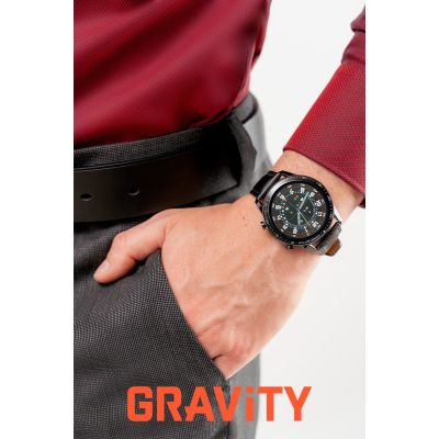 2. Smartwatch Gravity Czarny 2 Paski GT10-5