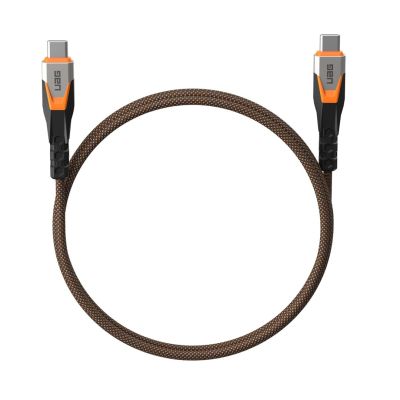 10. UAG SRGE - kabel USB-C - USB-C, USB 3.2 Gen2 240W/20Gbps, 75 cm (black/orange)