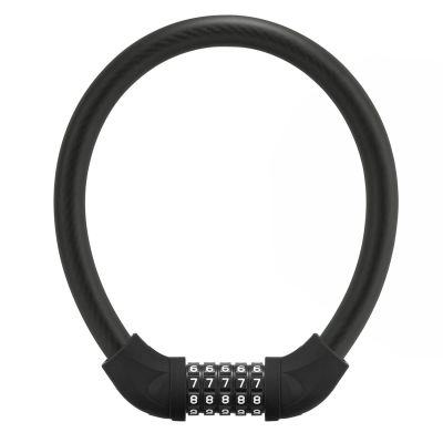Zapięcie rowerowe Rockbros RKS870-BK na szyfr linka stalowa 85 cm - czarne