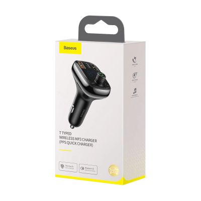 6. Transmiter Bluetooth / ładowarka do samochodu Baseus S-13 (Overseas Edition) - czarny