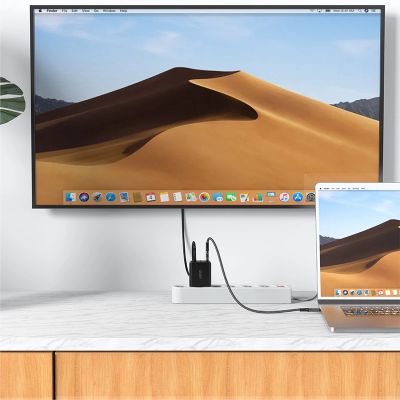 4. Ładowarka GaN Acefast A17 65W USB-C / USB-A, adapter HDMI 4K 60Hz (zestaw z kablem) - czarna