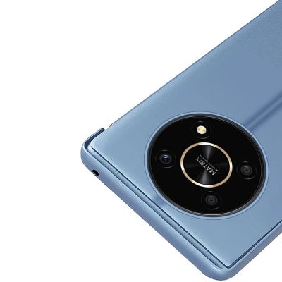 8. Clear View Case etui Honor X9 / X9 5G / X30 / Magic4 Lite pokrowiec z klapką czarne