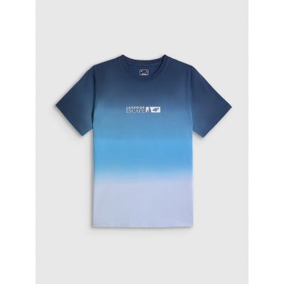 5. T-shirt regular z nadrukiem męski 4F 4FRSS26TTSHM3995-31S