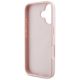 7. Etui Guess Grained Roses Big 4G logo na iPhone 16 - różowe