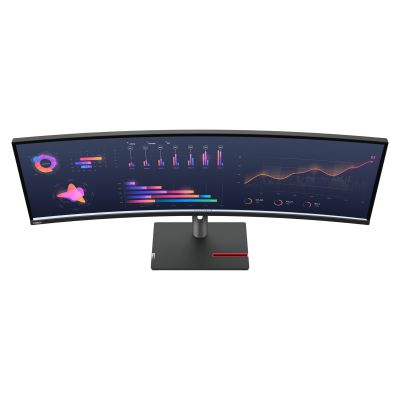 13. Lenovo ThinkVision P49w-30 monitor komputerowy 124,5 cm (49") 5120 x 1440 px Dual WQHD LED Czarny