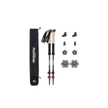 Kije carbon czerwone NATUREHIKE nh20ds003-red