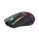 4. Mysz bezprzewodowa Wozinsky WMGB-3200 gamingowa optyczna z wbudowanym akumulatorem 3200 DPI z oświetleniem RGB - czarna