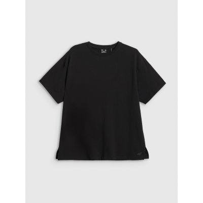 5. T-shirt loose gładki damski 4F 4FRAW25TTSHF3624-20S