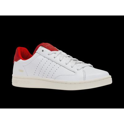 2. Sneakersy K-swiss LOZAN KLUB LTH WHITE/MARS RED/SNOW WHITE-M (07263-113-M)