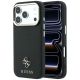 Etui Guess Saffiano Small 4G & Classic Logo MagSafe na iPhone 17 Pro Max / 18 Pro Max - czarne