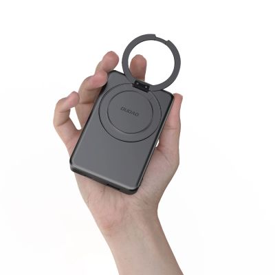 5. Powerbank Dudao K28S 20W PD 5000mAh z MagSafe i podstawką - szary