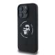 3. Etui Karl Lagerfeld Silicone Karl&Choupette Heads Ring MagSafe na iPhone 16 Pro Max - czarne