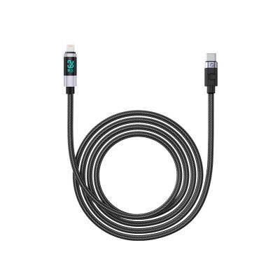 3. Kabel Orico LDC2L USB-C do Lightning PD 29 W z wyświetlaczem LED 480 Mb/s 2 m - czarny
