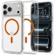 Etui Spigen Ultra Hybrid MagSafe na iPhone 18 Pro / 17 Pro - przezroczysto-pomarańczowe