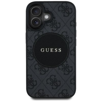 3. Etui Guess 4G Circle Classic Logo MagSafe na iPhone 16 - czarne