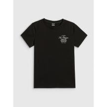 T-shirt regular z nadrukiem damski 4F 4FRSS26TTSHF4537-20S