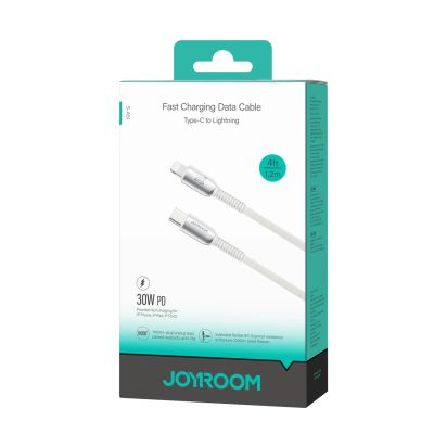 7. Kabel Joyroom S-A51 Cutting-Edge Series 30W USB-C - Lightning 1,2m - jasnoszary