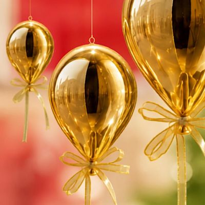4. BOMBKA FORMÓWKA PLASTIKOWA BEZPIECZNA BALON ŚR 15CM - ZŁOTY