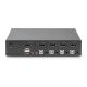 6. Przełącznik KVM, 4 portowy, 4K 60Hz, 4xDP IN, 1xDP OUT, 2xUSB A, 2x Audio IN&OUT