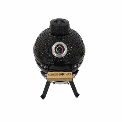 4. Kamado Bono Picnic Ceramic Grill 13” Kamado barbecue/grill Wózek Węgiel drzewny (paliwo) Czarny