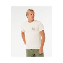 Koszulka męska RIP CURL Vaporcool Search 3 Stacks Tee biała