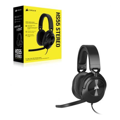 4. Corsair HS55 STEREO Zestaw słuchawkowy Przewodowa Ręczny Gaming Węgiel