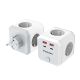 2. Kostka zasilająca Wozinsky WKZ-4B 3x AC 2x USB-A 2x USB-C PD 20 W 4000 W - biała