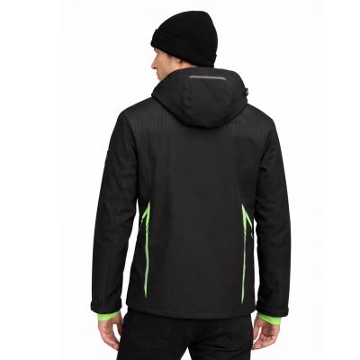 3. Softshell Męski Geographical Norway Trelino Black-Green Db Men 0124 czarny / zielony (WZ8556H/GN-Black / Green)