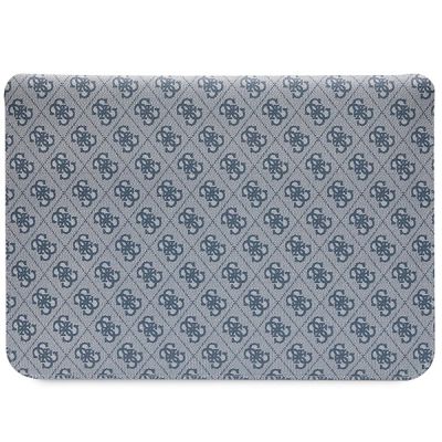 3. Pokrowiec Guess 4G Stripe Metal Logo na laptopa 14" - niebieski