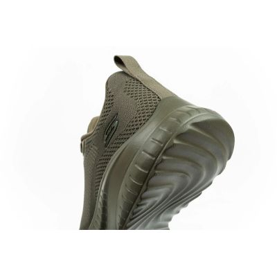 7. Skechers buty męskie sportowe Bobs Squad Chaos oliwkowe lekkie oliwkowe