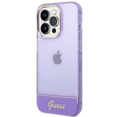 2. Etui Guess Translucent na iPhone 14 Pro Max - fioletowe