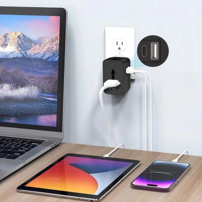 4. Adapter podróżny Tech-Protect TA300 Travel Adapter EU / UK / AU - czarna