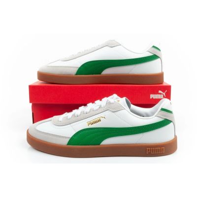 10. Puma buty sportowe męskie Club II Era sneakersy skórzane białe szare zielone