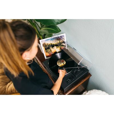 5. Lenco LS-430BK obrotowy talerz gramofonu Gramofon z napędem pasowym Czarny