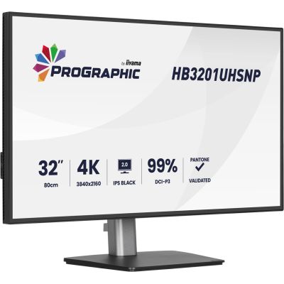 3. iiyama ProGraphic HB3201UHSNP-B1 monitor komputerowy 80 cm (31.5") 3840 x 2160 px Czarny