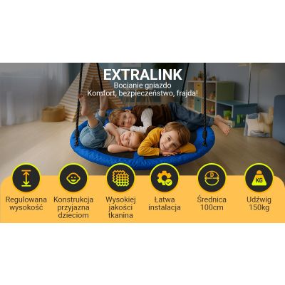 5. Extralink BLACK FOREST BOCIANIE GNIAZDO NIEBIESKIE SW100X