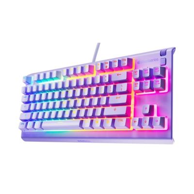 Klawiatura SteelSeries Apex 3 TKL US, kolor lawendowy