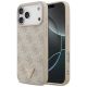 Etui Guess Leather 4G Triangle Strass MagSafe na iPhone 17 Pro Max / 18 Pro Max - różowe