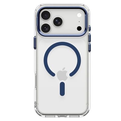 3. Etui Spigen Ultra Hybrid Optik S MagSafe na iPhone 18 Pro Max / 17 Pro Max - przezoczysto-granatowe