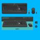 28. Zestaw klawiatura + mysz membranowa Logitech MK540 920-008685 (USB;  kolor czarny; optyczna; 1000 DPI)