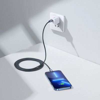 9. Kabel Baseus CAJY000301 Lightning - USB-C PD QC 20W 480Mb/s 2m - czarny