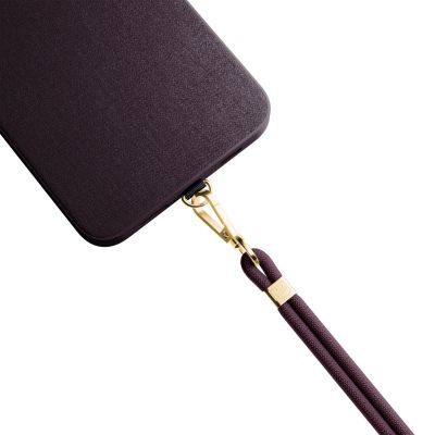 12. Smycz do smartfona 3mk EasyClip Elite - bordowa