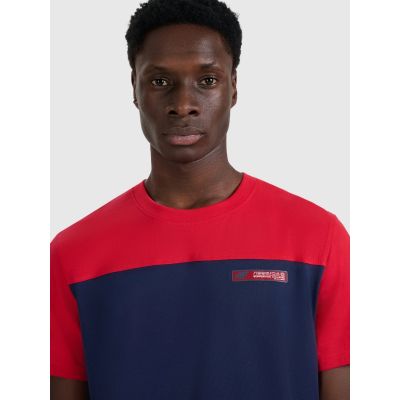 5. T-shirt regular z nadrukiem męski 4F 4FRAW25TTSHM3292-31S